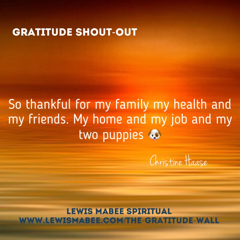 Christine's Gratitude